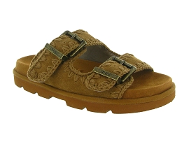 MOU LOW BIO SANDAL 2 BOUCLES<br>Chestnut