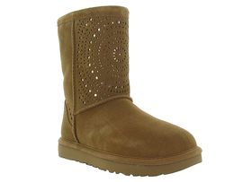 UGG AUSTRALIA CLASSIC SHORT SUNSHINE PERF<br>Camel