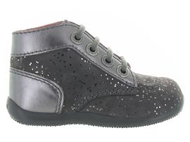 Chaussures Chaussures Onlinekickers Pre Marche Du 16 Au 23 Bonbon Metallique Gris Bebe Fille