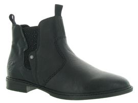 NAUTICAL MELTON LEATHER CHELSEA 72460:Cuir/Noir/