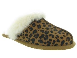 UGG AUSTRALIA SCUFFETTE II LEOPARD<br>Gold