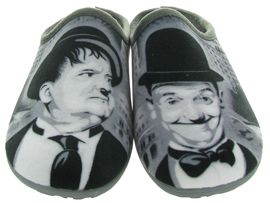 LA MAISON DE L ESPADRILLE 6770 LAUREL HARDY<br>Synthétique Noir Noir