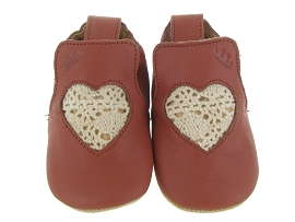 24599 BLUBLU COEUR:Cuir laminé/Marron/Bronze