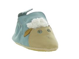 IL62 BLUBLU MOUTON:Cuir/Bleu/