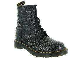 DOC MARTENS 1460 GUNMETAL WILD CROC<br>Noir