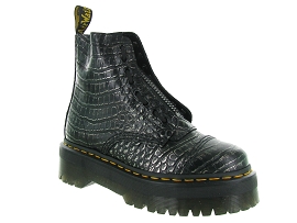 DOC MARTENS SINCLAIR GUNMETAL WILD CROC<br>Anthracite