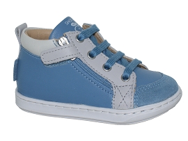 SHOO POM BOUBA BI ZIP<br>Cuir Bleu Bleu ciel