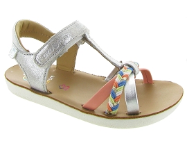 SHOO POM GOA SALOME<br>Cuir laminé Gris Argent