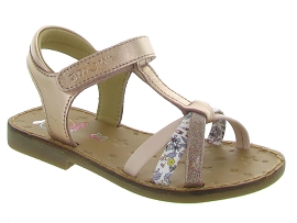 FASTY ZIP HAPPY SALOME:Cuir laminé/Rose/Rose