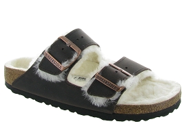 BIRKENSTOCK ARIZONA SHEARLING<br>Marron