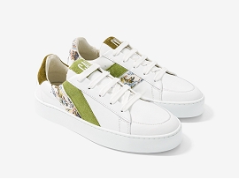 CAVAL HIGH SLASH GREEN FLORAL<br>Blanc Blanc