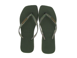 HAVAIANAS SQUARE LOGO METALLIC<br>Kaki