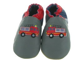 ROBEEZ EMERGENCY FIRE<br>Cuir Gris Gris