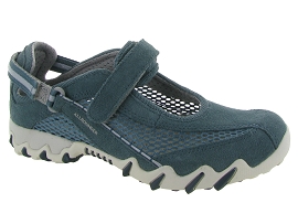 BOEMO NIRO SUEDE:Toile/Bleu/