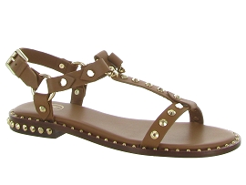 A2C92 JEAN SLIM PATSY:Cuir/Marron/