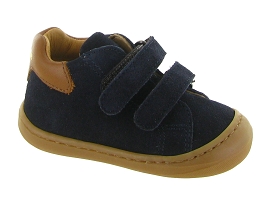 BABYBOTTE ARGO VELCRO VELOURS<br>Bleu Marine