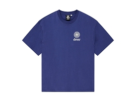 DEUS T SHIRT STRATA<br>Bleu Marine