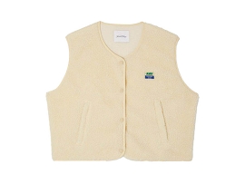 CLASSIC HIGH LACED GILET HOK16B:Coton/Beige/