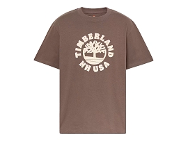 TIMBERLAND T SHIRT HOLIDAYS<br>Marron