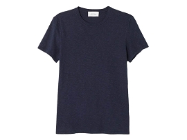 AMERICAN VINTAGE TSHIRT COL ROND US<br>Coton Bleu Marine 