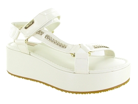 LIU JO SANDAL FLO 05 NAPLAK MILK<br>Cuir Blanc 