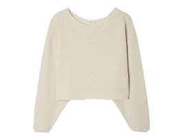 SWEAT PEVEK SWEAT COURT AMPLE:Coton/Blanc/
