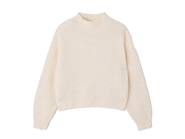 AMERICAN VINTAGE PULL COURT BOULE<br>Laine Blanc 