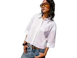 FREEMAN T.PORTER CHEMISE CHOYCE<br>Blanc