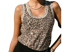 FREEMAN T.PORTER TSHIRT PHEED REVERS LEO<br>Léopard