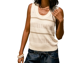 FREEMAN T.PORTER TSHIRT DULCIA<br>Coton Crème 