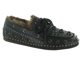 NOA HARMON MOCHA 10451<br>Cuir Noir 