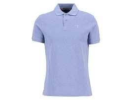 BARBOUR TARTAN PIQUE POLO SHIRT<br>Coton Violet 