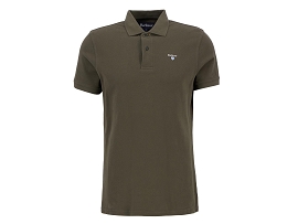 BARBOUR TARTAN PIQUE POLO SHIRT<br>Coton Vert 