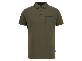 BARBOUR CORPATCH TAILORED POLO SHIRT<br>Coton Vert 
