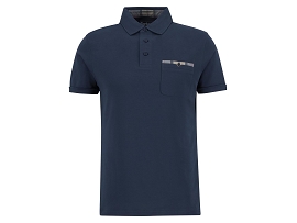 BARBOUR CORPATCH TAILORED POLO SHIRT<br>Coton Bleu Marine 