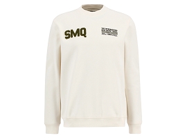 BARBOUR GIBBES SWEATSHIRT<br>Coton Blanc 