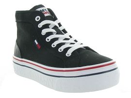 TOMMY HILFIGER TOMMY JEAN MID FLATFORM<br>Toile Noir Noir