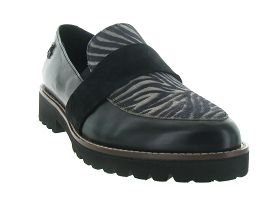 NAUTICAL MELTON LEATHER LACE UP NOIR MAISHA 01:Cuir/Divers/