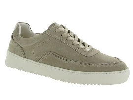 CHUNKY RIBBED HEADBAND MONDO SUEDE LUX BEIGE:Nubuck/Gris/