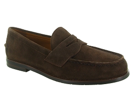 RALPH LAUREN ALSTON PENNY LOAFER<br>Marron