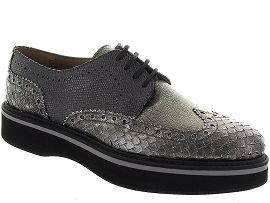 DARIO 10365:Cuir/Gris/Argent