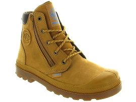 PALLADIUM HI CUFF WP JUNIOR<br>Cuir Jaune Jaune