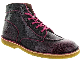 CAHORS FEMME KICK LEGEND:Cuir laminé/Rose/Fushia