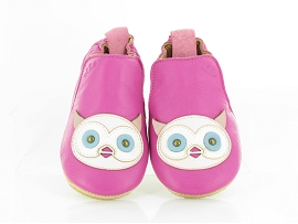 40203 SALON BLUBLU CHOUETTE:Cuir/Rose/Fushia