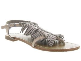 SINDA KYLIE TONG PEAU STAR:Cuir laminé/Marron/Bronze
