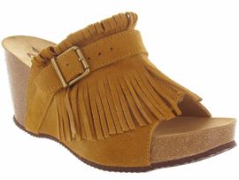 SCUFFETTE QUINCY:Nubuck/Marron/Camel