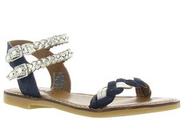 2568 LAZAR WOWO:Cuir/Bleu Marine/
