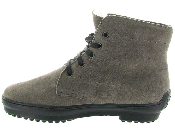 apres ski bottes fourrees - Chaussure neige - femme - Cuir - Gris - La thuile1041205_4