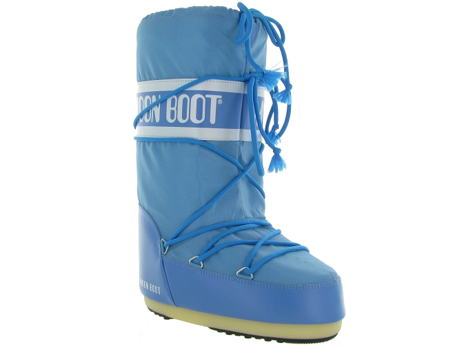 apres ski bottes fourrees - Moon boot - femme - Nylon - Bleu - Moon boot