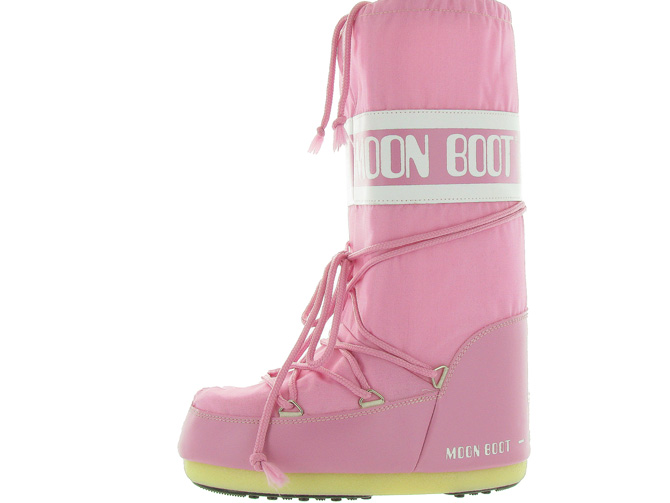 Moon boot apres ski bottes fourrees moon boot nylon adulte rose1044006_4